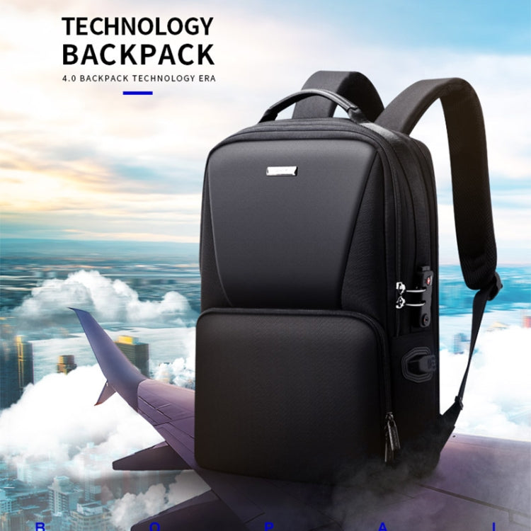 Bopai 61-02511 Business Travel Breathable Waterproof Anti-theft Man Backpack, Size: 30x15x44cm(Black) - Backpack by Bopai | Online Shopping South Africa | PMC Jewellery | Buy Now Pay Later Mobicred