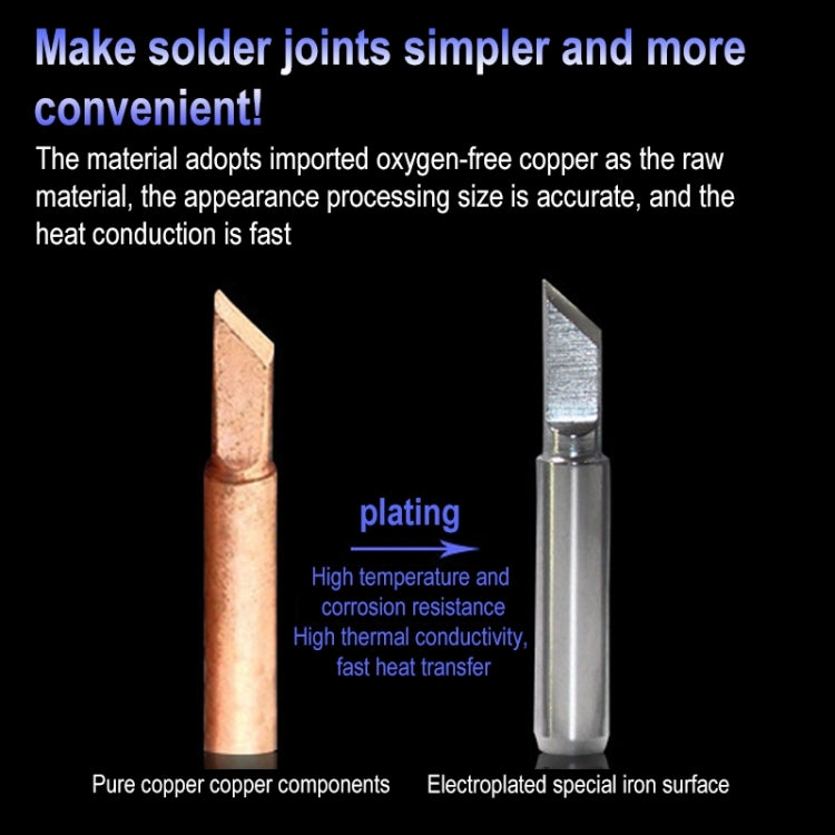 10 PCS 900M-T-2C Middle C Type Lead-free Electric Welding Soldering Iron Tips - Soldering Iron Tip by PMC TechLife | Online Shopping South Africa | PMC TechLife | Buy Now Pay Later Mobicred