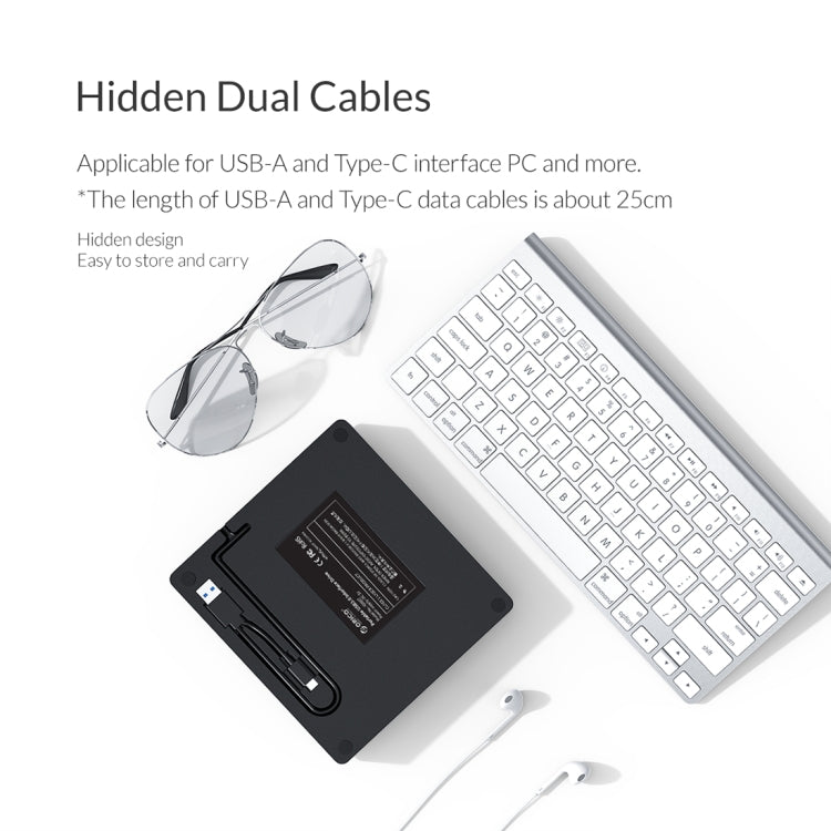 ORICO DVD-XD007 Portable USB 3.0 Interface External CD DVD Optical Drive CD/DVD-RW Recorder - free shipping - PMC Jewellery - Order now!