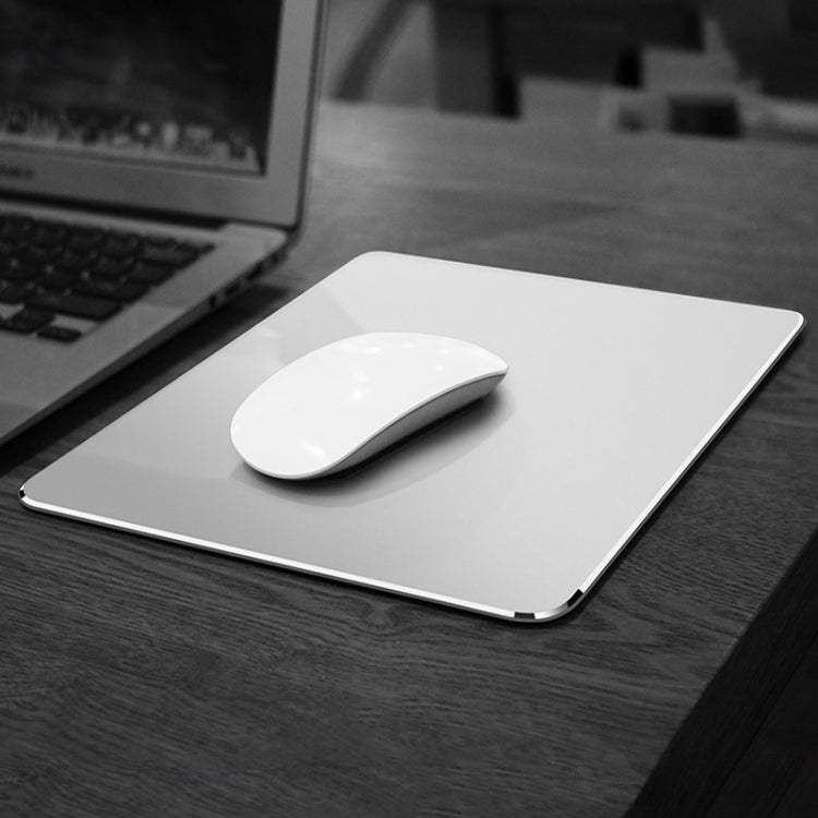 Aluminum Alloy Double-sided Non-slip Mat Desk Mouse Pad, Size : S(Silver) - Mouse Pads by PMC TechLife | Online Shopping South Africa | PMC TechLife | Buy Now Pay Later Mobicred