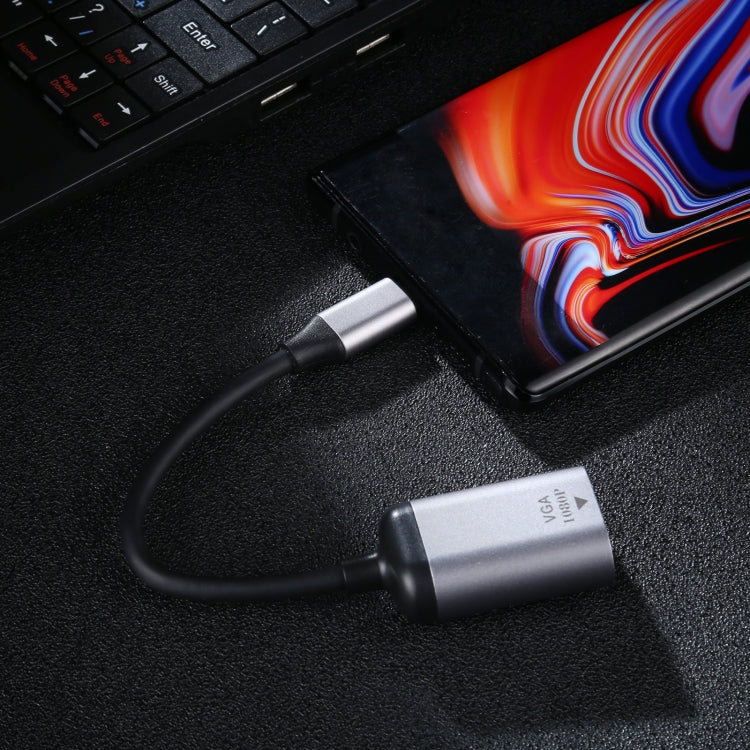 1080P VGA Female to Type-C / USB-C Male Connecting Adapter Cable - Adapter by PMC Jewellery | Online Shopping South Africa | PMC Jewellery | Buy Now Pay Later Mobicred