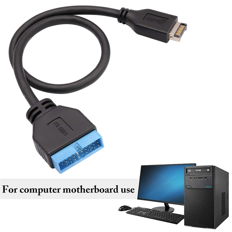 30cm USB 3.1 Type-E to USB 3.0 Motherboard 19 Pin Male Expansion Cable - USB 3.0 by PMC TechLife | Online Shopping South Africa | PMC TechLife