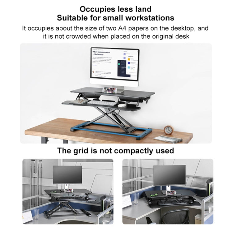 Foldable Standing and Liftable Computer Desk Workbench(Walnut) - Laptop Stand by PMC Jewellery | Online Shopping South Africa | PMC Jewellery | Buy Now Pay Later Mobicred