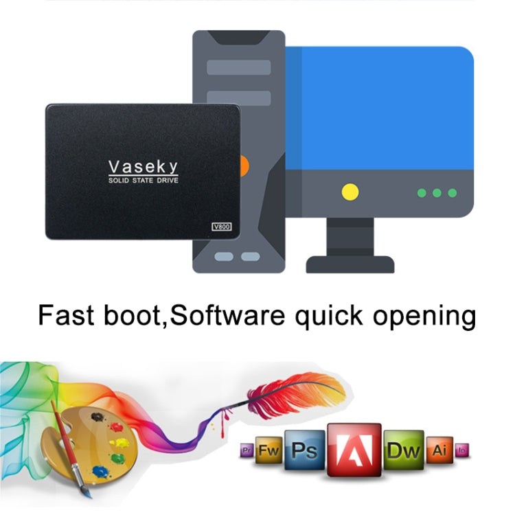 Vaseky V800 350GB 2.5 inch SATA3 6GB/s Ultra-Slim 7mm Solid State Drive SSD Hard Disk Drive for Desktop, Notebook - free shipping - PMC Jewellery - Order now!