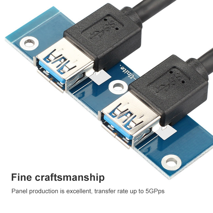 2 Ports USB 3.0 Front Panel Data Hub - Floppy Drives by PMC Jewellery | Online Shopping South Africa | PMC Jewellery | Buy Now Pay Later Mobicred