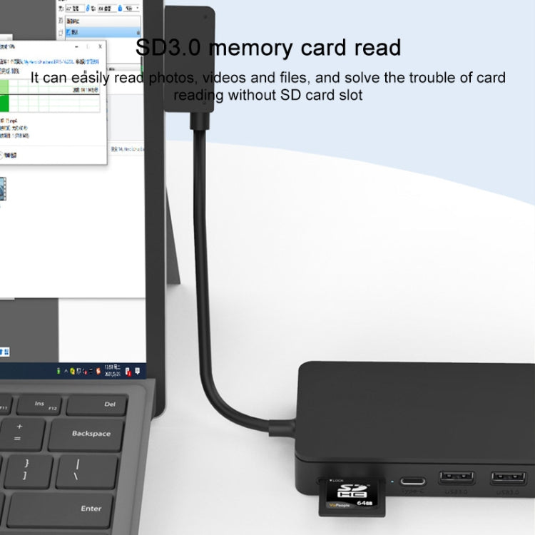 Onten OT-65002 12 in 1 Multifunctional Type-C + USB + RJ45 + HDMI Docking Station(Black) - free shipping - PMC Jewellery - Order now!