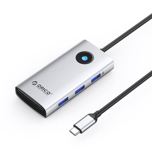 ORICO PW11-6P Type-C / USB-C 6-in-1 5Gbps Multifunction Docking Station (Silver) - USB HUB by ORICO | Online Shopping South Africa | PMC Jewellery | Buy Now Pay Later Mobicred