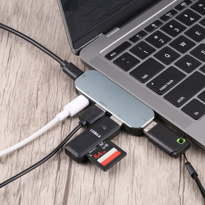 5 in 1 USB-C / Type-C Male to Dual USB-C / Type-C + Dual USB + USB 3.0 Female Adapter - Cable & Adapters by PMC Jewellery | Online Shopping South Africa | PMC Jewellery | Buy Now Pay Later Mobicred