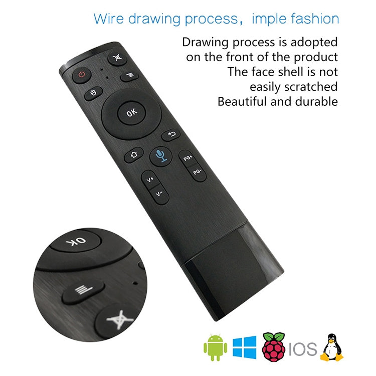 Q5 Gyroscope + Voice Foreign Version USB 2.4G Wireless Voice Flying Mouse Remote Control, Support Set-Top Box / Computer - MINI PC Accessories & Gadgets by PMC Jewellery | Online Shopping South Africa | PMC Jewellery | Buy Now Pay Later Mobicred