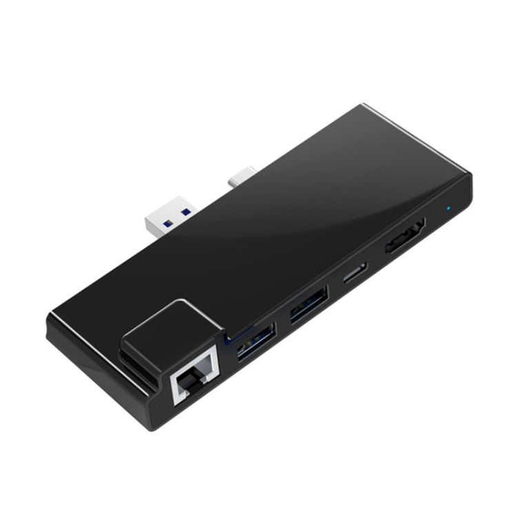 Rocketek SH869 100M RJ45 + HDMI + USB 3.0 x 2 + Type-C x 2 HUB Adapter - USB 3.0 HUB by ROCKETEK | Online Shopping South Africa | PMC Jewellery | Buy Now Pay Later Mobicred