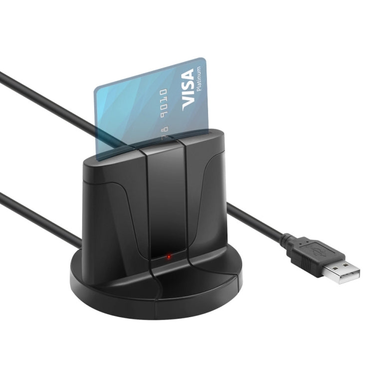 Rocketek SCR02 Desktop USB2.0 SIM / CAC Smart Card Reader (Black) -  by ROCKETEK | Online Shopping South Africa | PMC Jewellery | Buy Now Pay Later Mobicred