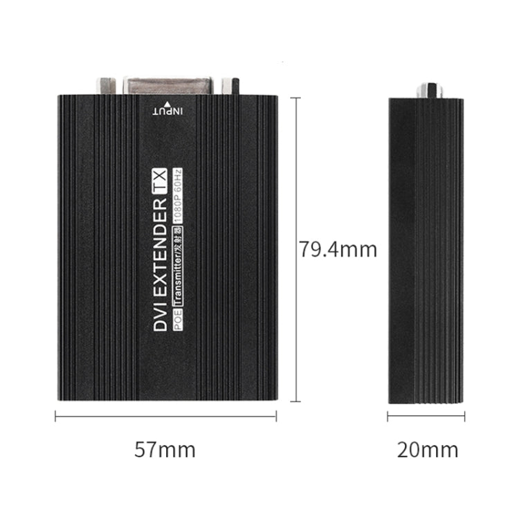 Measy DVI1815 DVI Extender Transmitter and Receiver Converter, POE Single Power Supply, Transmission Distance: 150m(EU Plug) -  by Measy | Online Shopping South Africa | PMC Jewellery | Buy Now Pay Later Mobicred