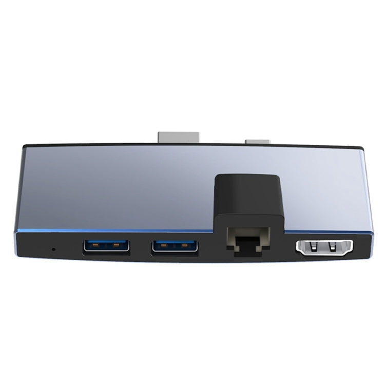 Rocketek SUR759 6 in 1 USB 3.0 / LAN / 4K HDMI / SD / TF HUB Adapter - USB 3.0 HUB by ROCKETEK | Online Shopping South Africa | PMC Jewellery | Buy Now Pay Later Mobicred