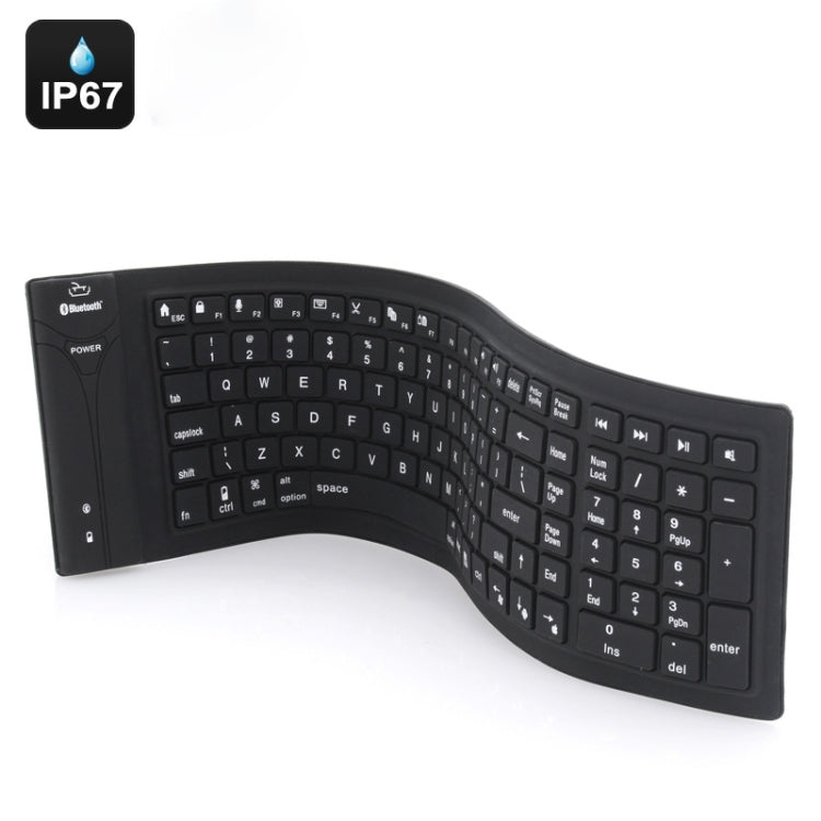 JA-11 108-keys Foldable Silicone Bluetooth Keyboard - Wireless Keyboard by PMC TechLife | Online Shopping South Africa | PMC TechLife | Buy Now Pay Later Mobicred