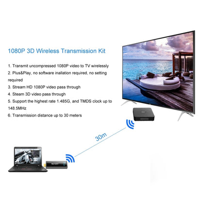 Measy W2H Mini2 60GHz Full HD 1080P Wireless 3D Transmission Kit, Transmission Distance: 30m, AU Plug - Set Top Box & Accessories by Measy | Online Shopping South Africa | PMC Jewellery | Buy Now Pay Later Mobicred