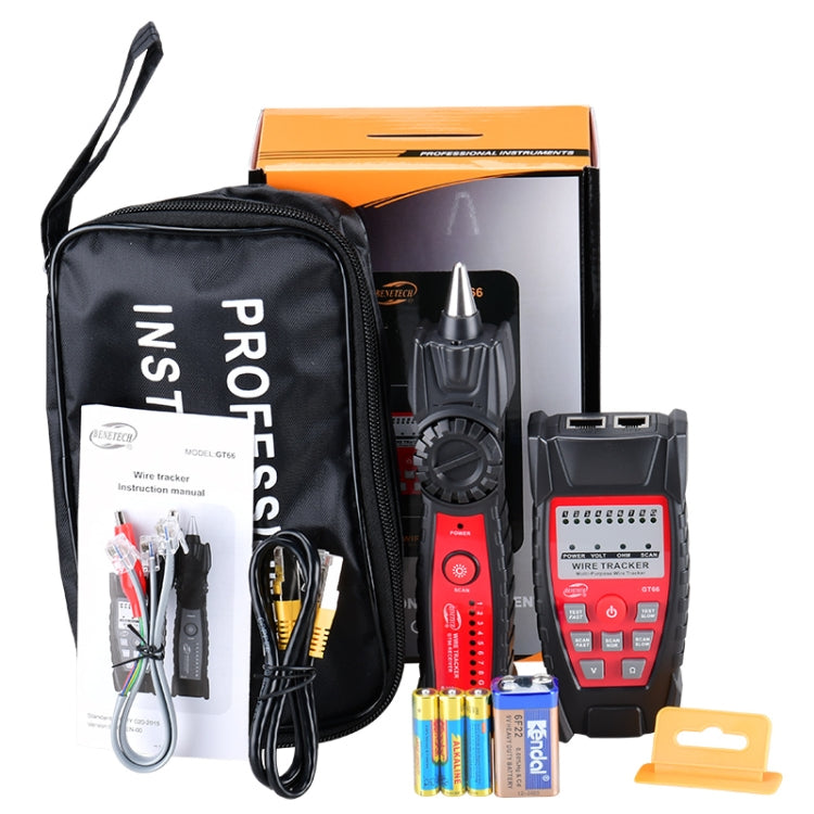 BENETECH GT66 RJ11 / RJ45 Multifunctional Cable Tester Line Finder Net Cable Detector - Lan Cable and Tools by BENETECH | Online Shopping South Africa | PMC Jewellery | Buy Now Pay Later Mobicred