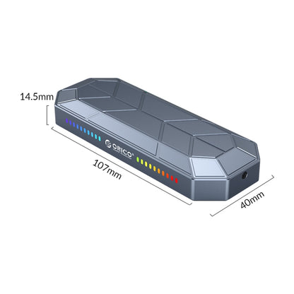 ORICO M2VG01-C3 RGB M.2 NVMe SSD Enclosure - HDD Enclosure by ORICO | Online Shopping South Africa | PMC Jewellery | Buy Now Pay Later Mobicred