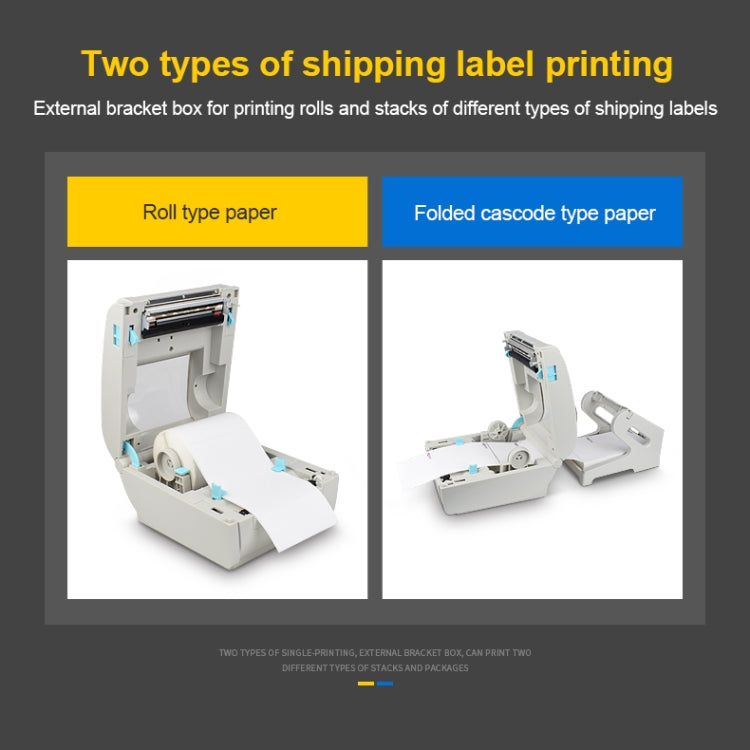 POS-9210 110mm USB POS Receipt Thermal Printer Express Delivery Barcode Label Printer, AU Plug(White) - Printer by PMC Jewellery | Online Shopping South Africa | PMC Jewellery | Buy Now Pay Later Mobicred