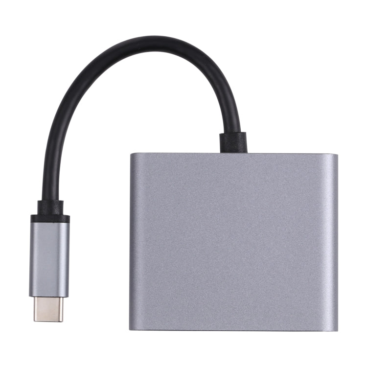 2 in 1 USB-C / Type-C to 2 x HDTV Ports HUB Adapter - USB HUB by PMC Jewellery | Online Shopping South Africa | PMC Jewellery | Buy Now Pay Later Mobicred