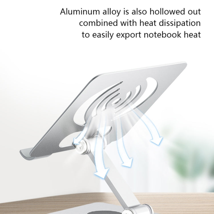 L-14 Aluminum Alloy Foldable Rotating Laptop/Tablet Stand(Green) - Laptop Stand by PMC Jewellery | Online Shopping South Africa | PMC Jewellery | Buy Now Pay Later Mobicred