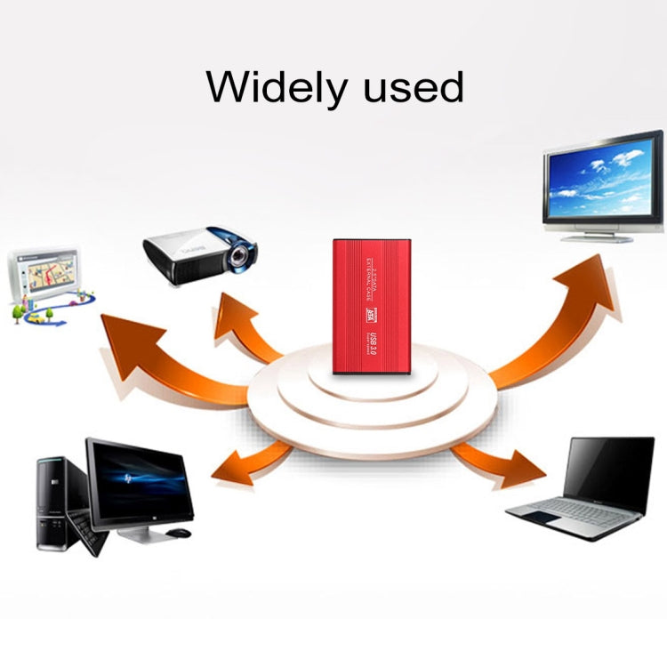 Richwell SATA R2-SATA-2TB 2TB 2.5 inch USB3.0 Super Speed Interface Mobile Hard Disk Drive(Red) - free shipping - PMC Jewellery - Order now!