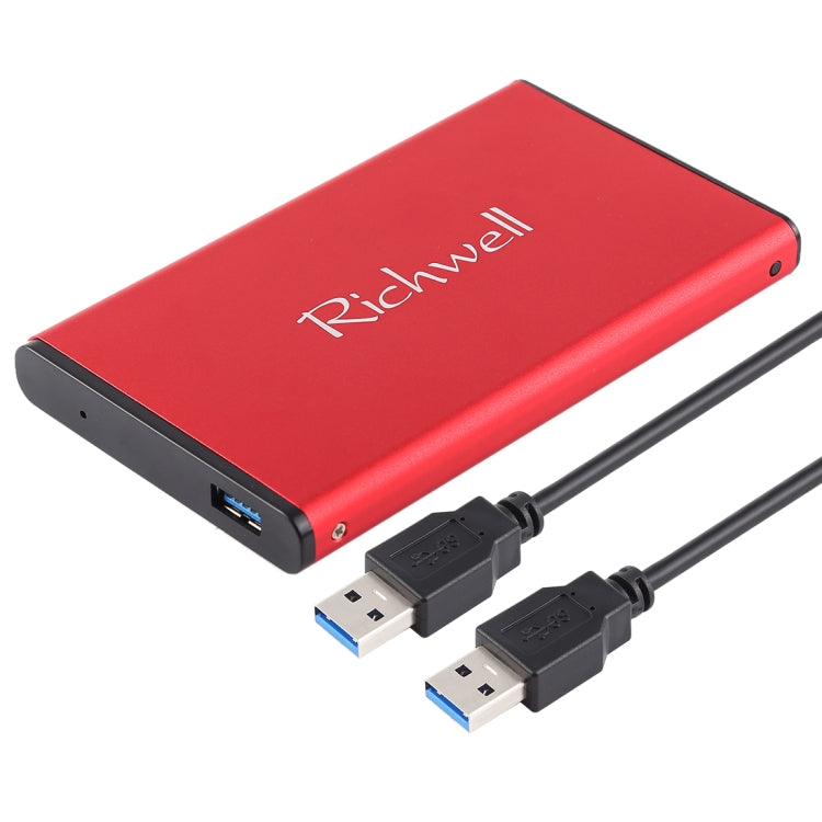 Richwell SATA R2-SATA-160GB 160GB 2.5 inch USB3.0 Super Speed Interface Mobile Hard Disk Drive(Red) - External Hard Drives by Richwell | Online Shopping South Africa | PMC Jewellery | Buy Now Pay Later Mobicred