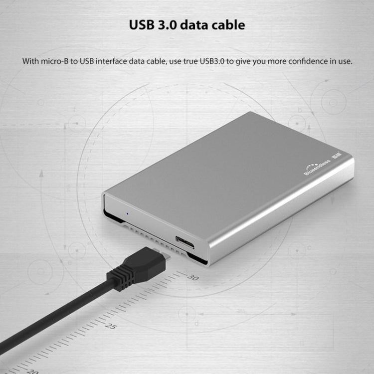 Blueendless U23Q SATA 2.5 inch Micro B Interface HDD Enclosure with Micro B to USB Cable, Support Thickness: 12.5mm or less - HDD Enclosure by PMC Jewellery | Online Shopping South Africa | PMC Jewellery | Buy Now Pay Later Mobicred