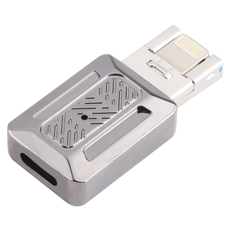 2 in 1 USB + 8 Pin to Type-C Charging Adapter - Converter & Adapter by PMC Jewellery | Online Shopping South Africa | PMC Jewellery | Buy Now Pay Later Mobicred