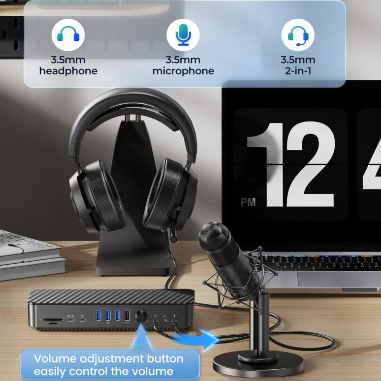 ORICO DKA20-BK-BP 10Gbps 20 in 1 Type-C 3.0 HUB Docking Station (US Plug) - free shipping - PMC Jewellery - Order now!