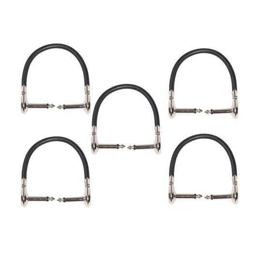 5 PCS TC095-15 6.35mm Male to Male Guitar Effector Connector Cable - Microphone Audio Cable & Connector by PMC Jewellery | Online Shopping South Africa | PMC Jewellery | Buy Now Pay Later Mobicred