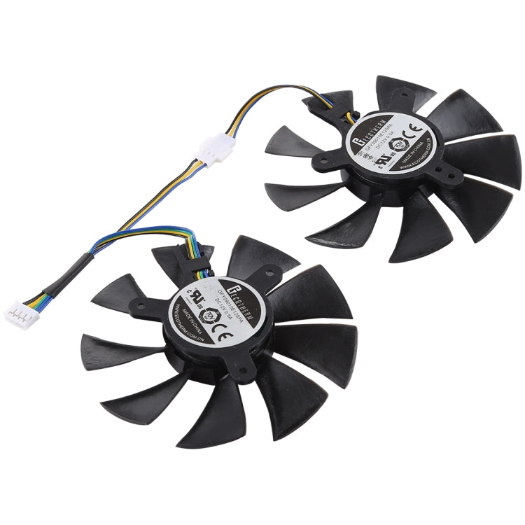 DC 12V 0.5A 4 Pin Female Original Desktop Computer Radiator Cooling Fan CPU Cooling Fan, Diameter: 8.5mm, Pairs - Fan Cooling by PMC Jewellery | Online Shopping South Africa | PMC Jewellery | Buy Now Pay Later Mobicred