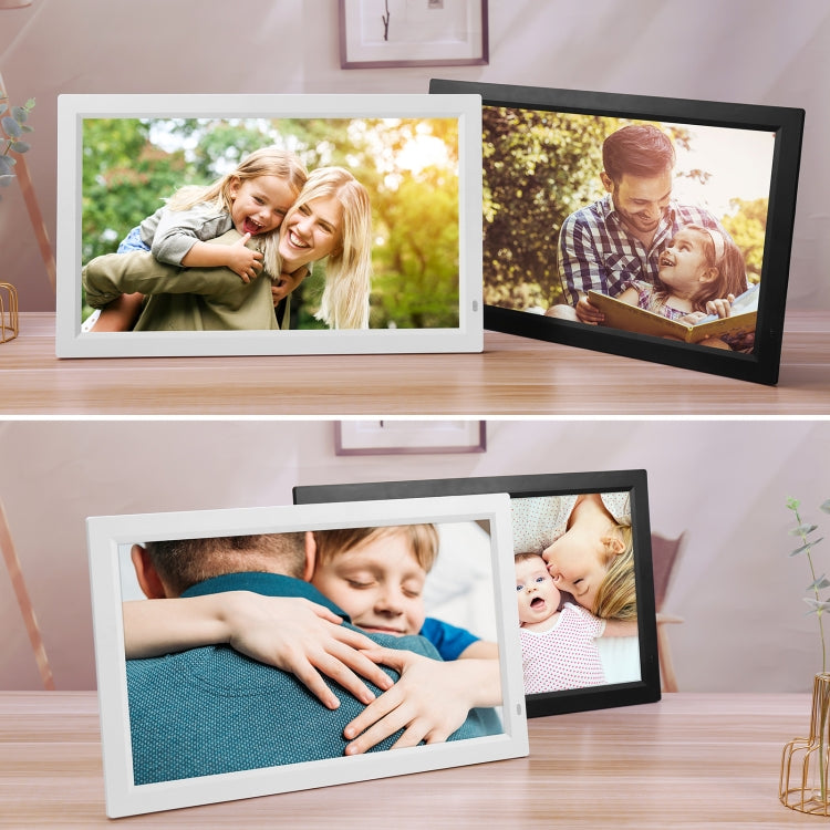 23.6 inch LED Display Digital Photo Frame with Holder & Remote Control, US Plug(White) - 15 inch Above by PMC Jewellery | Online Shopping South Africa | PMC Jewellery | Buy Now Pay Later Mobicred