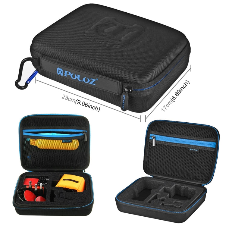 PULUZ 14 in 1 Surfing Accessories Combo Kits with EVA Case (Bobber Hand Grip + Floaty Sponge + Quick Release Buckle + Surf Board Mount + Floating Wrist Strap + Safety Tethers Strap + Storage Bag ) for ... ce Pro, DJI Osmo Action 4 and Other Action Cameras -  by PULUZ | Online Shopping South Africa | PMC Jewellery | Buy Now Pay Later Mobicred