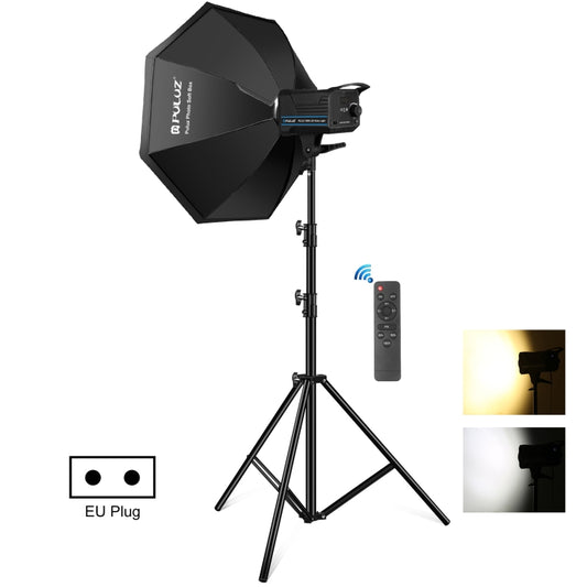 PULUZ 150W 3200K-5600K Photo Studio Strobe Flash Light Kit with Softbox Reflector & Tripod(EU Plug) - Shoe Mount Flashes by PULUZ | Online Shopping South Africa | PMC Jewellery | Buy Now Pay Later Mobicred