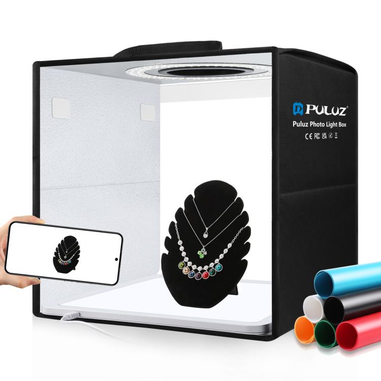 PULUZ 30cm Folding Ring Light Photo Lighting Studio Shooting Tent Box with Shadowless Light Panel -  by PULUZ | Online Shopping South Africa | PMC TechLife | Buy Now Pay Later Mobicred