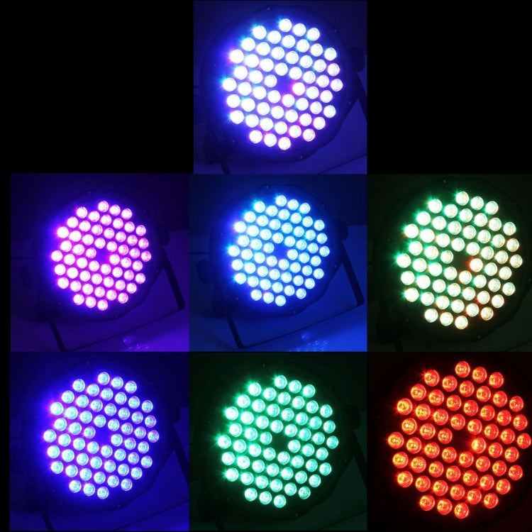3W x 54 LED PAR Light Stage Light, with LED Display, Master / Slave / DMX512 / Auto Run / Sound Control Modes, US/EU Plug - Stage Lighting by PMc TechLife | Online Shopping South Africa | PMc TechLife | Buy Now Pay Later Mobicred