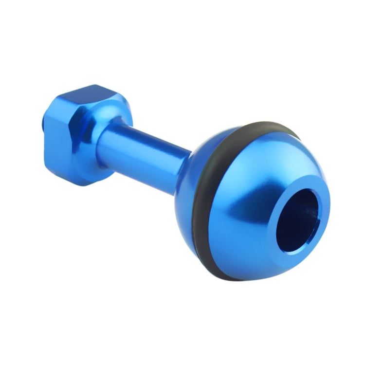 PULUZ 1/4 inch Screw Aluminum Ball Adapter Mount for GoPro Hero12 Black / Hero11 /10 /9 /8 /7 /6 /5, Insta360 Ace / Ace Pro, DJI Osmo Action 4 and Other Action Cameras, Diameter: 2.5cm(Blue) - Connection Mount by PULUZ | Online Shopping South Africa | PMC Jewellery | Buy Now Pay Later Mobicred