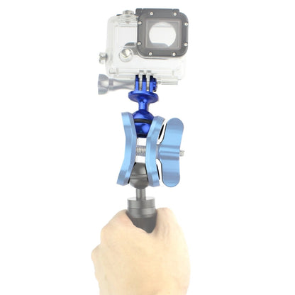 PULUZ  CNC Aluminum Ball Head Adapter Mount for GoPro Hero12 Black / Hero11 /10 /9 /8 /7 /6 /5, Insta360 Ace / Ace Pro, DJI Osmo Action 4 and Other Action Cameras, Diameter: 2.5cm(Blue) - Connection Mount by PULUZ | Online Shopping South Africa | PMC Jewellery | Buy Now Pay Later Mobicred