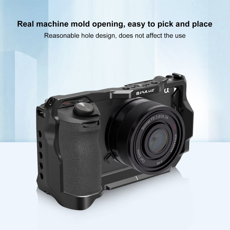 For  Sony A6700 PULUZ Metal Camera Cage Stabilizer Rig (Black) - free shipping - PMC TechLife - Order now!