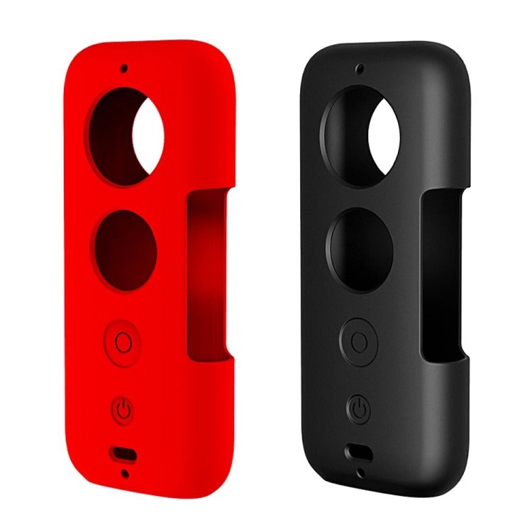 PULUZ Silicone Protective Case with Lens Cover for Insta360 ONE X(Black) - Case & Bags by PULUZ | Online Shopping South Africa | PMC TechLife | Buy Now Pay Later Mobicred