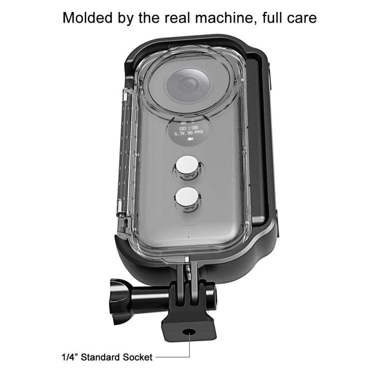 PULUZ 30m Underwater Waterproof Housing Protective Case for Insta360 ONE X, with Buckle Basic Mount & Screw - free shipping - PMC TechLife - Order now!
