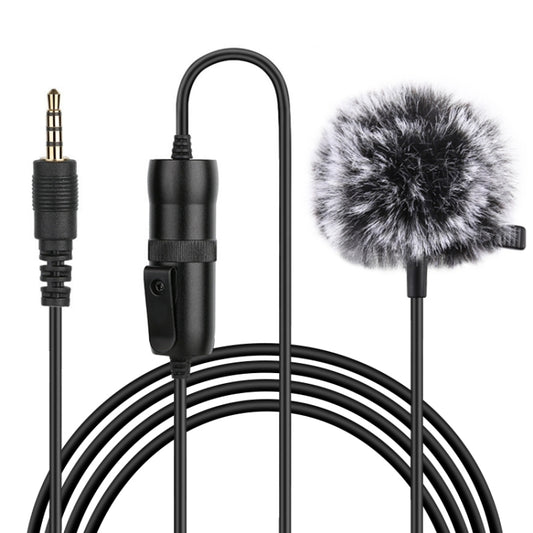 PULUZ 3.5mm Jack Lavalier Omnidirectional Condenser Recording Video Microphone, Length: 6m - Microphone by PULUZ | Online Shopping South Africa | PMC Jewellery | Buy Now Pay Later Mobicred