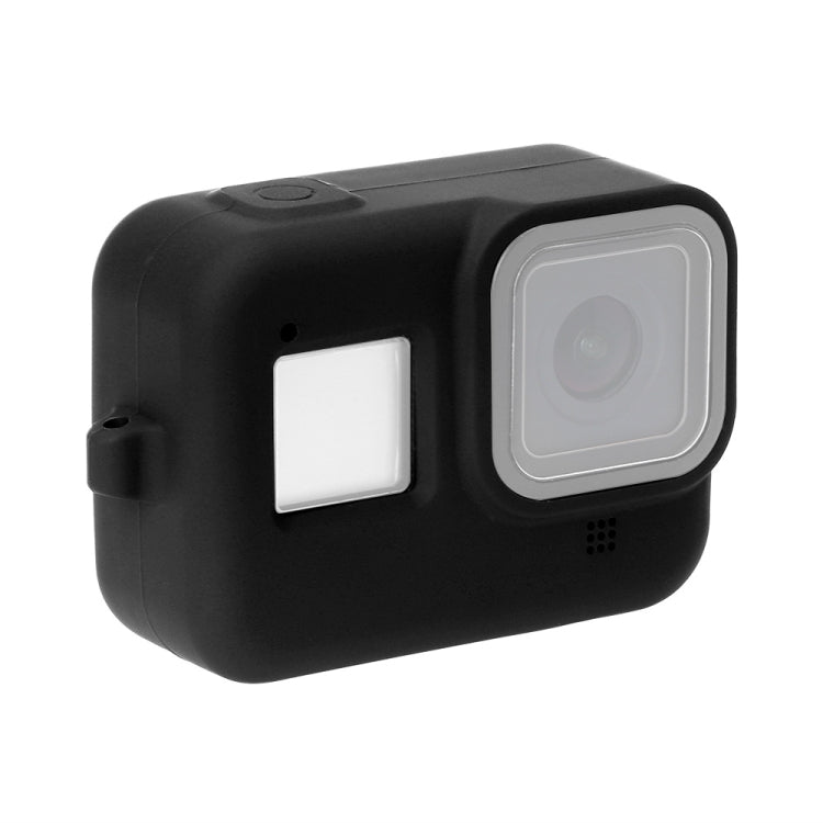 PULUZ Silicone Protective Case Cover with Wrist Strap for GoPro HERO8 Black(Black) - Silicone Cases by PULUZ | Online Shopping South Africa | PMC Jewellery