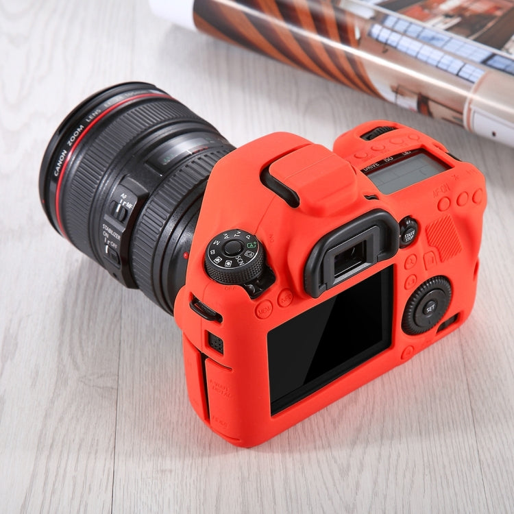 PULUZ Soft Silicone Protective Case for Canon EOS 6D(Red) - Protective Case by PULUZ | Online Shopping South Africa | PMC Jewellery | Buy Now Pay Later Mobicred