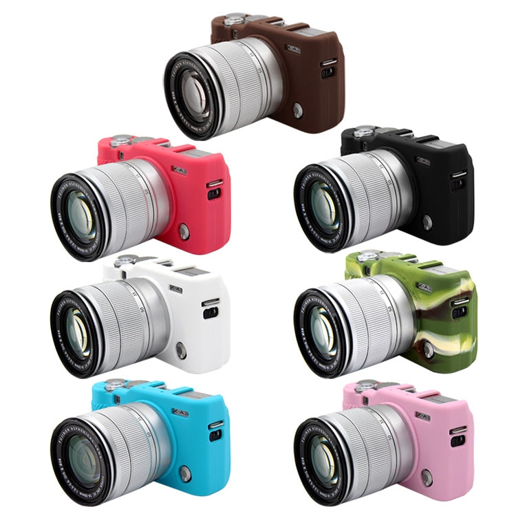 PULUZ Soft Silicone Protective Case for FUJIFILM X-A3 / X-A10(Camouflage) - free shipping - PMC TechLife - Order now!
