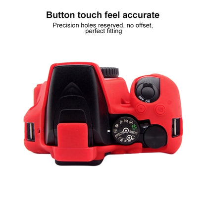 PULUZ Soft Silicone Protective Case for Nikon D3500(Red) - Protective Case by PULUZ | Online Shopping South Africa | PMC Jewellery | Buy Now Pay Later Mobicred