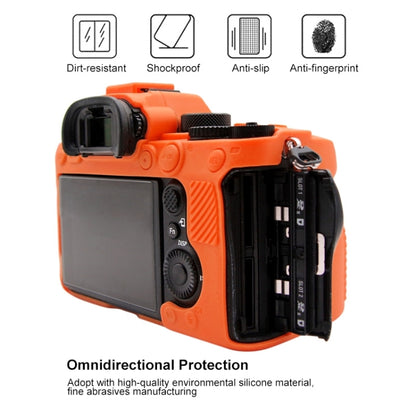 PULUZ Soft Silicone Protective Case for Sony ILCE-9M2/ Alpha 9 II / A92(Orange) - Protective Case by PULUZ | Online Shopping South Africa | PMC Jewellery | Buy Now Pay Later Mobicred