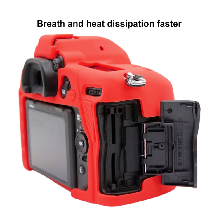 PULUZ Soft Silicone Protective Case for Nikon D780(Red) - Protective Case by PULUZ | Online Shopping South Africa | PMC Jewellery | Buy Now Pay Later Mobicred