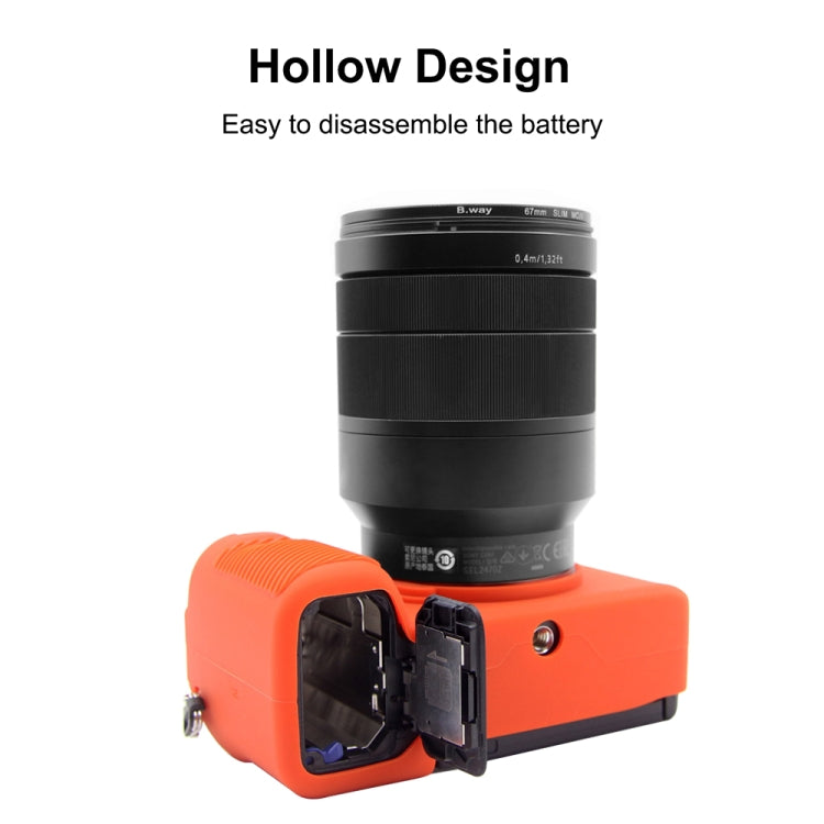 PULUZ Soft Silicone Protective Case for Sony A7C / ILCE-7C(Orange) - Protective Case by PULUZ | Online Shopping South Africa | PMC TechLife | Buy Now Pay Later Mobicred