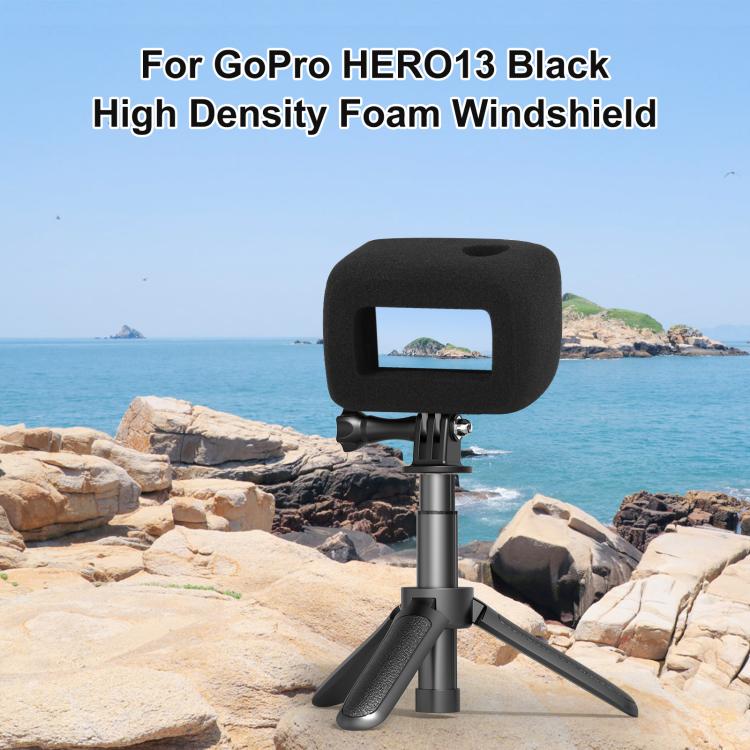 For GoPro HERO13 Black PULUZ Foam Windshield Housing Case (Black) - free shipping - PMC TechLife - Order now!